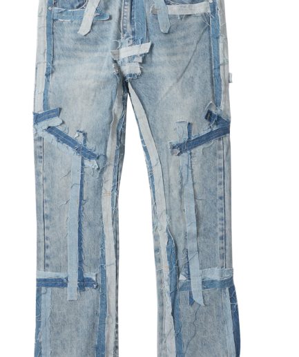 WHO DECIDES WAR EXPOSURE TRUCKER DENIM TROUSERS